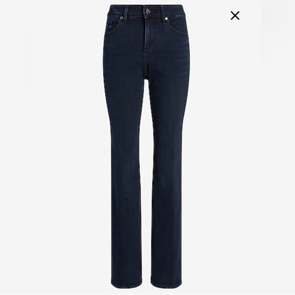 Express curvy mid rise dark wash bootcut jeans size 6R new with tags